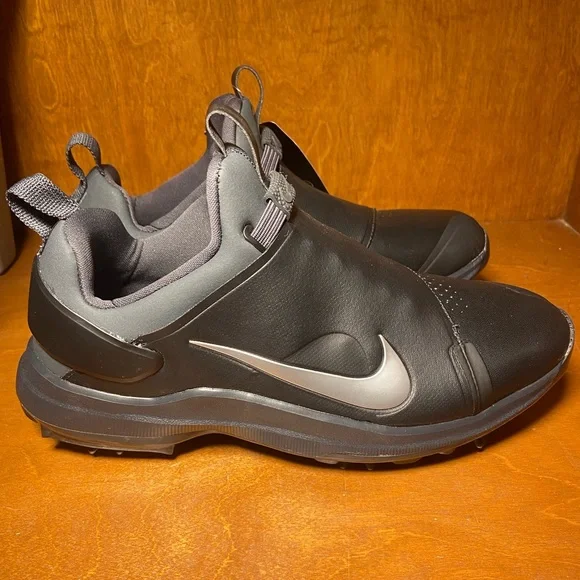 NEW Nike Mens Tour Premiere A02241-002 Black Low Top Golf Shoes Size 7.5 Nike Tour Premiere Golf Shoes PGA Black Silver (AO2241-002  main image 2